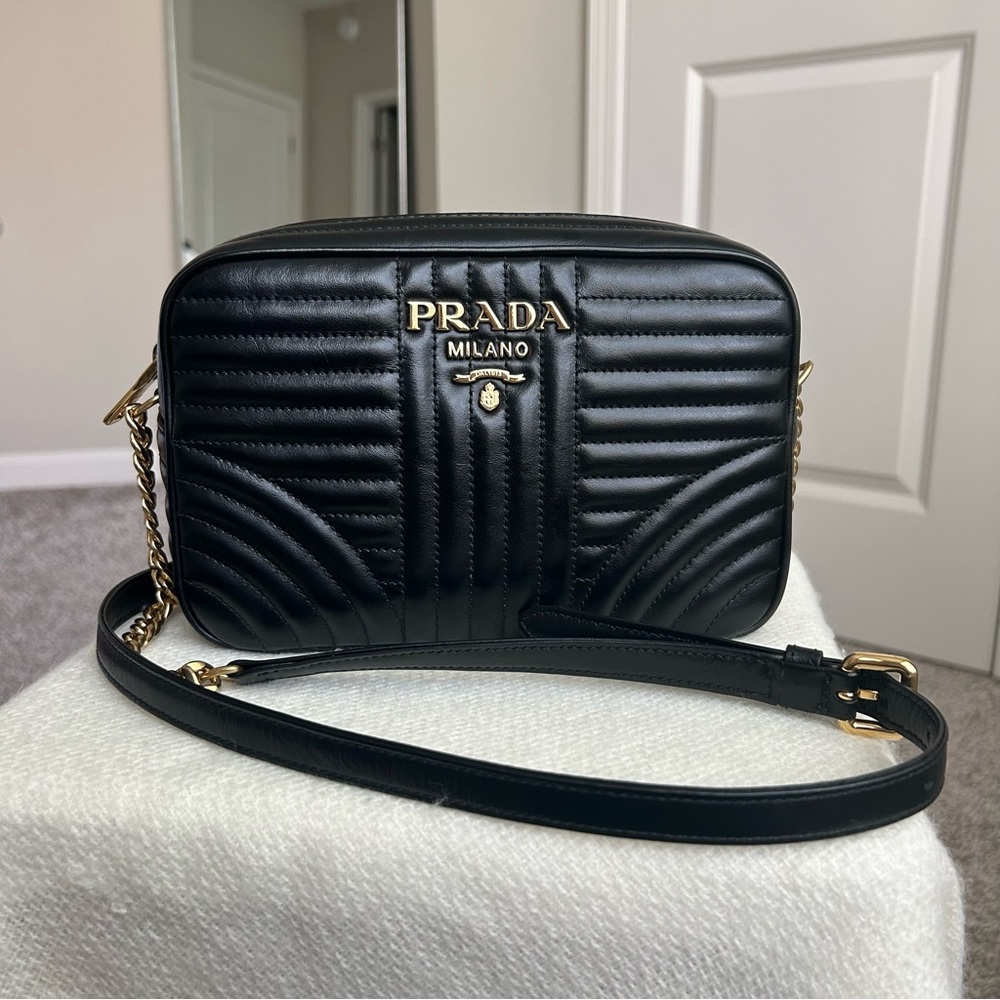 Prada Diagramme Camera Shoulder Bag